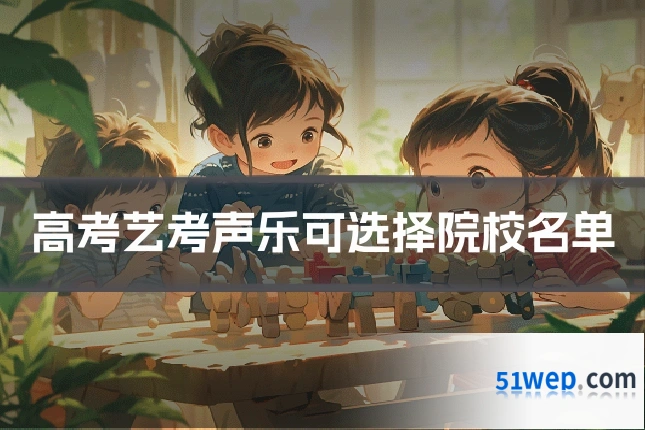 高考艺考声乐可选择院校名单