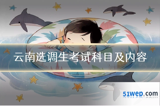 云南选调生考试科目及内容