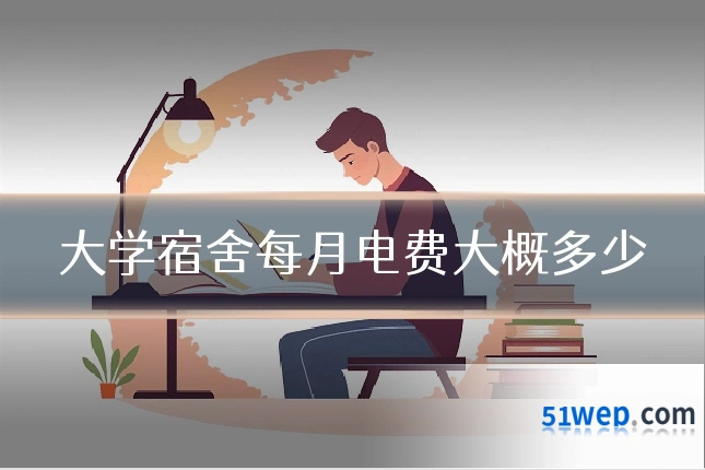 大学宿舍每月电费大概多少