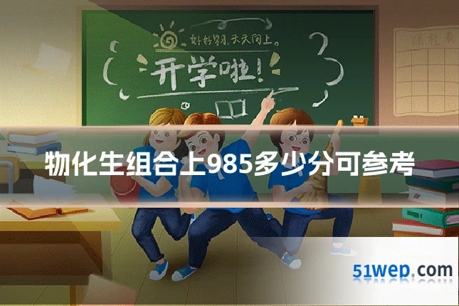 物化生组合上985多少分可参考