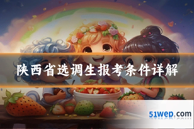 陕西省选调生报考条件详解