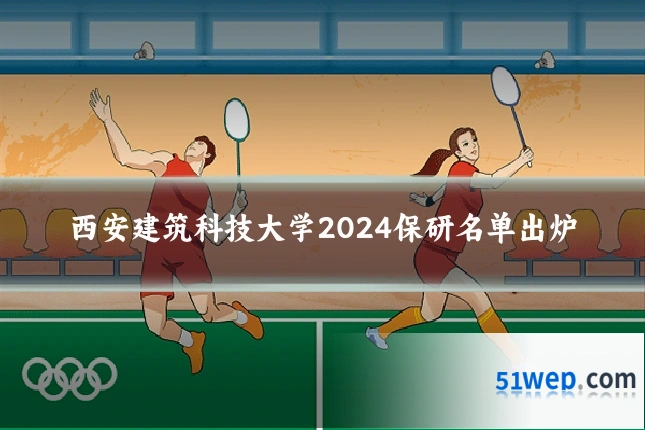 西安建筑科技大学2024保研名单出炉