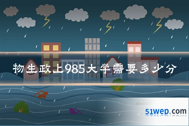 物生政上985大学需要多少分