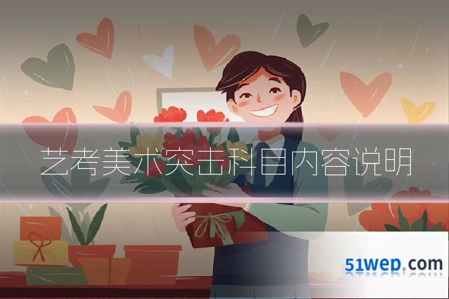 艺考美术突击科目内容说明