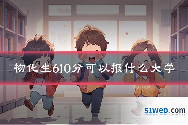 物化生610分可以报什么大学