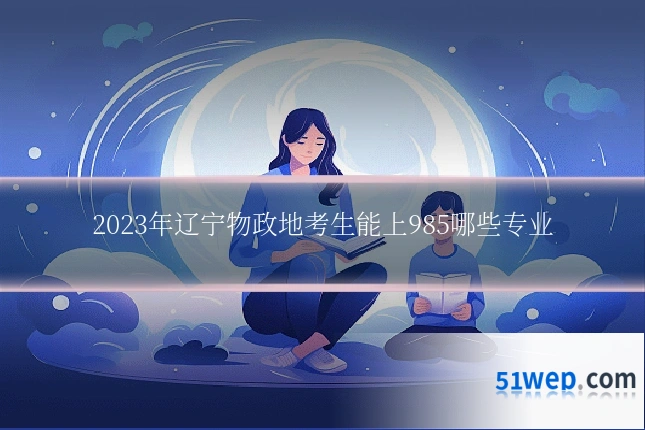 2023年辽宁物政地考生能上985哪些专业