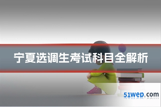 宁夏选调生考试科目全解析