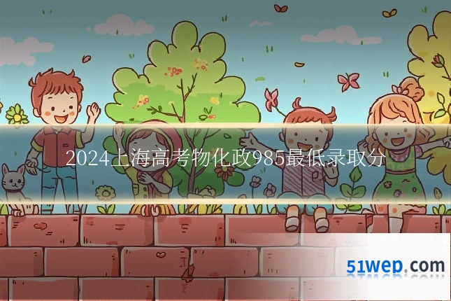 2024上海高考物化政985最低录取分