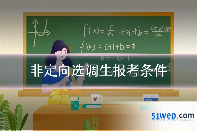 非定向选调生报考条件