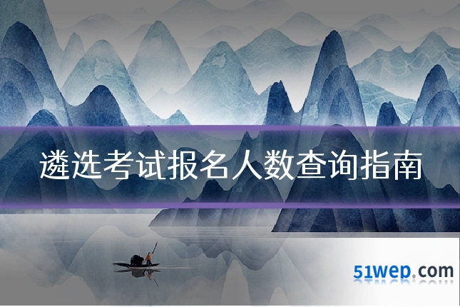 遴选考试报名人数查询指南