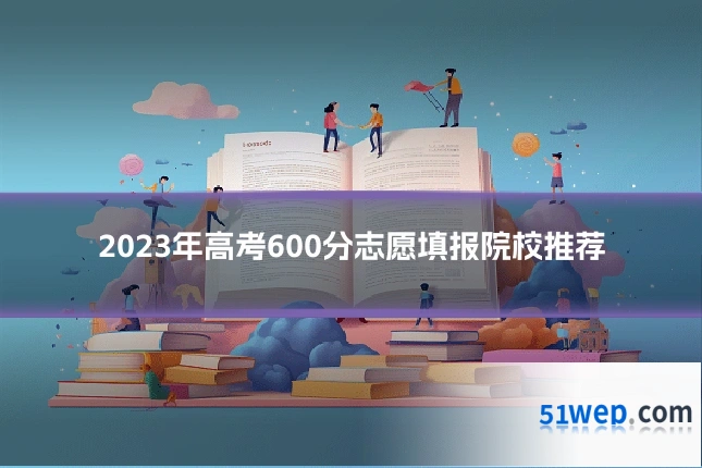 2023年高考600分志愿填报院校推荐