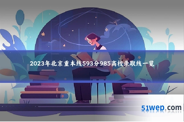 2023年北京重本线593分985高校录取线一览