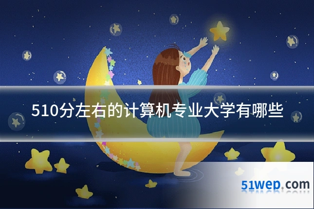 510分左右的计算机专业大学有哪些