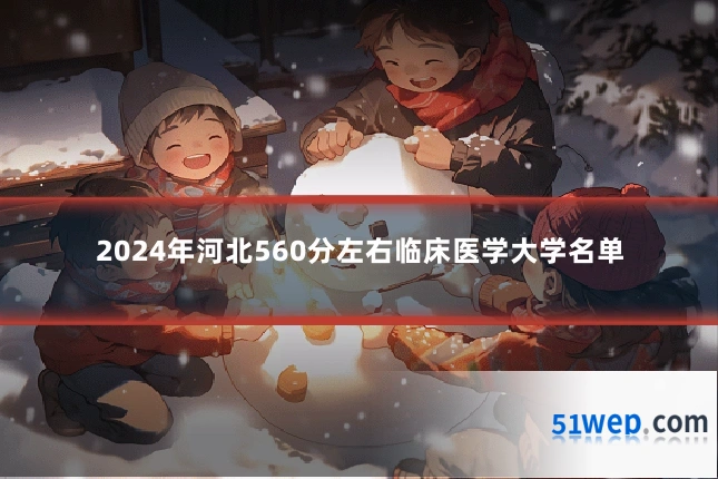 2024年河北560分左右临床医学大学名单