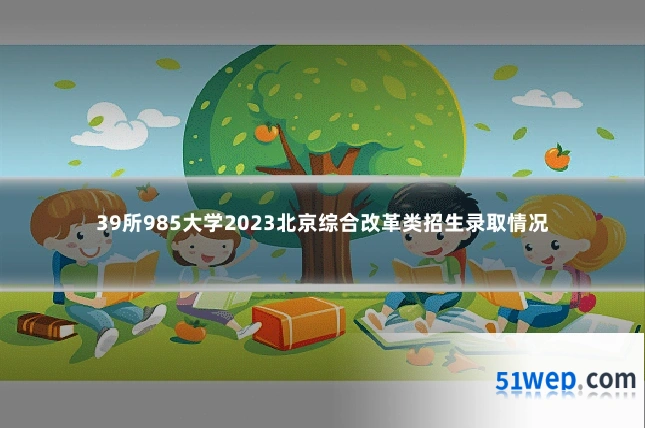 39所985大学2023北京综合改革类招生录取情况