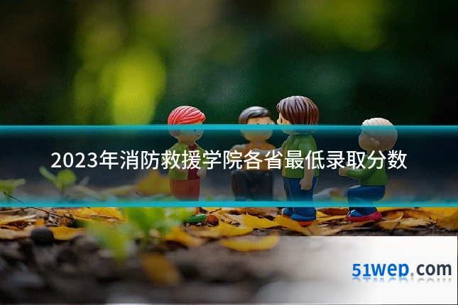 2023年消防救援学院各省最低录取分数