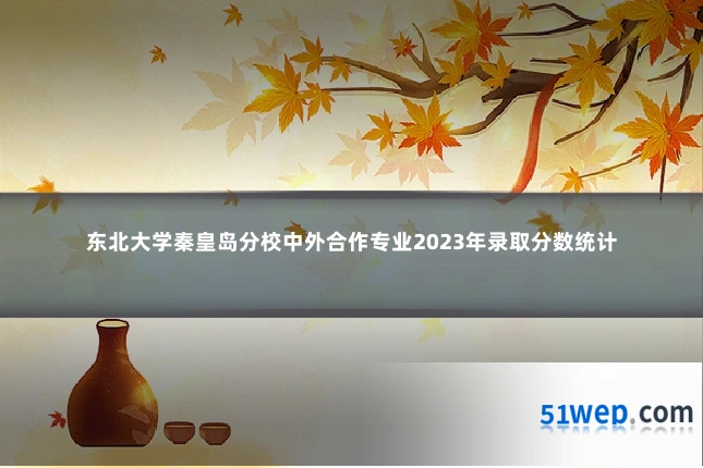 东北大学秦皇岛分校中外合作专业2023年录取分数统计