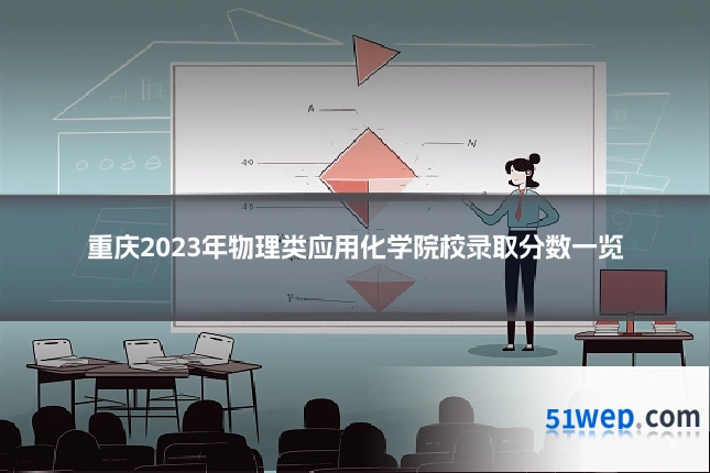 重庆2023年物理类应用化学院校录取分数一览