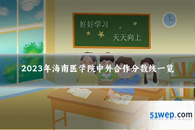 2023年海南医学院中外合作分数线一览
