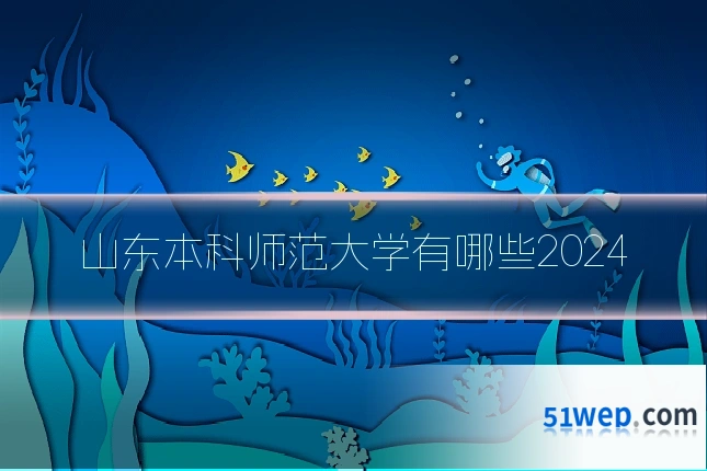 山东本科师范大学有哪些2024