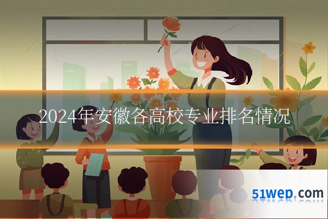 2024年安徽各高校专业排名情况