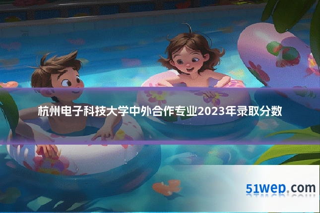 杭州电子科技大学中外合作专业2023年录取分数