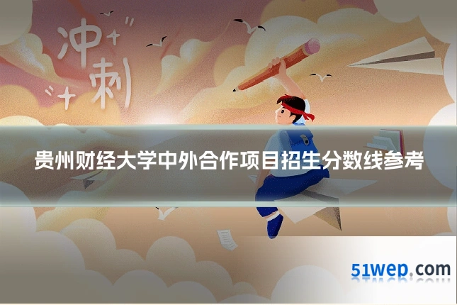 贵州财经大学中外合作项目招生分数线参考