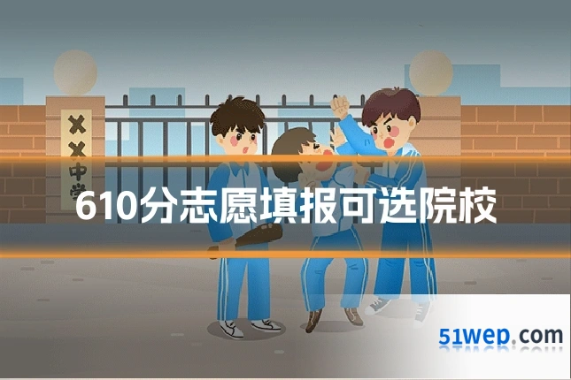 610分志愿填报可选院校