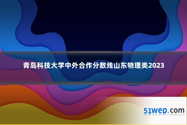 青岛科技大学中外合作分数线山东物理类2023