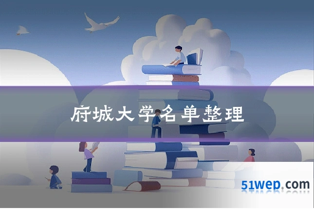 府城大学名单整理