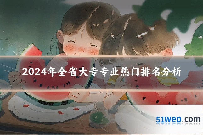 2024年全省大专专业热门排名分析