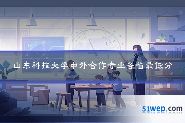 山东科技大学中外合作专业各省最低分