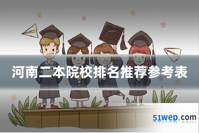 河南二本院校排名推荐参考表