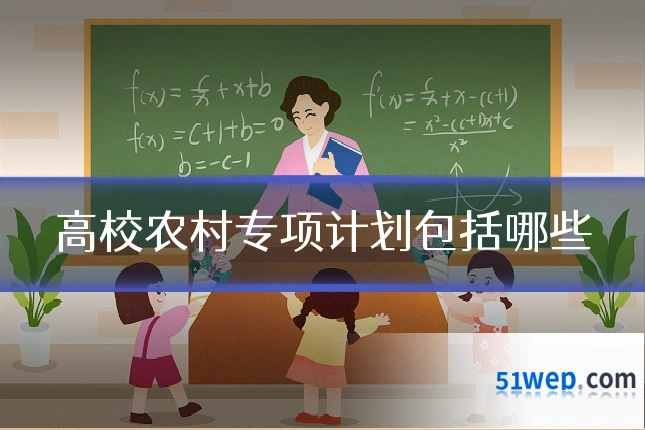高校农村专项计划包括哪些