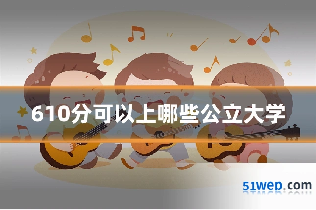 610分可以上哪些公立大学