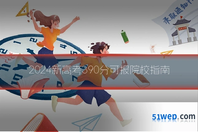 2024新高考390分可报院校指南