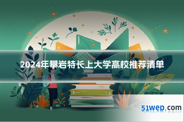 2024年攀岩特长上大学高校推荐清单