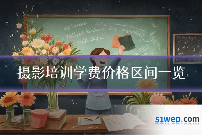 摄影培训学费价格区间一览