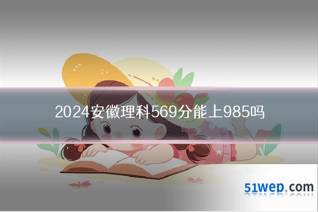 2024安徽理科569分能上985吗