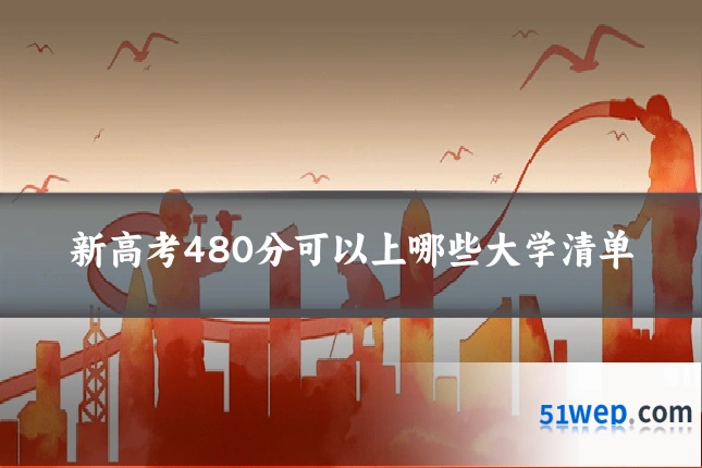 新高考480分可以上哪些大学清单