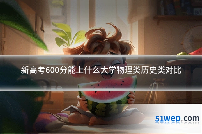 新高考600分能上什么大学物理类历史类对比