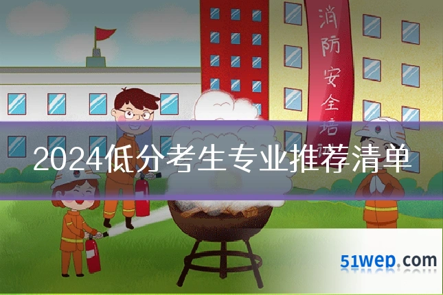 2024低分考生专业推荐清单