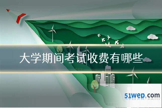 大学期间考试收费有哪些