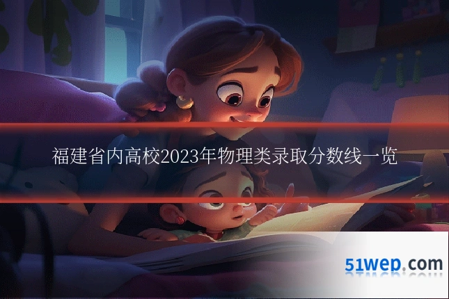 福建省内高校2023年物理类录取分数线一览
