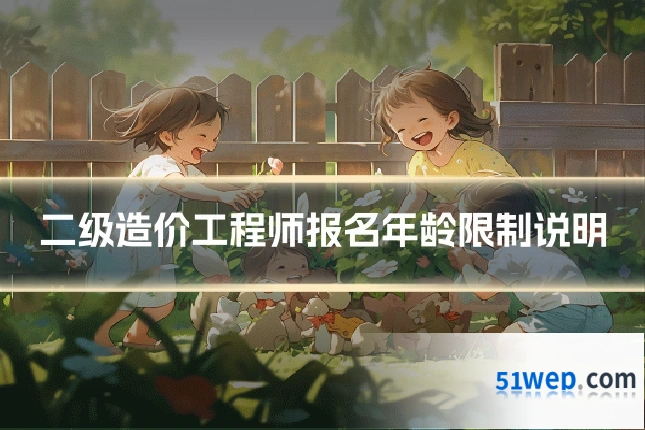 二级造价工程师报名年龄限制说明