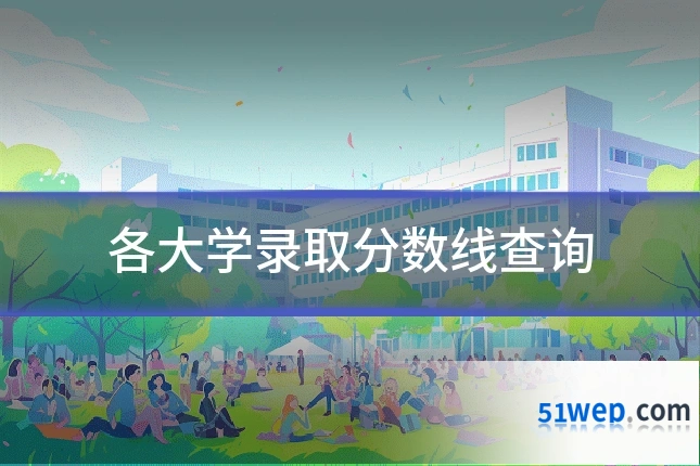 各大学录取分数线查询