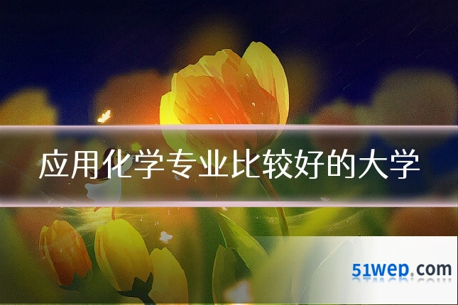 应用化学专业比较好的大学