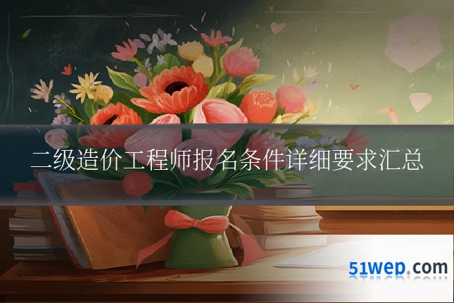 二级造价工程师报名条件详细要求汇总
