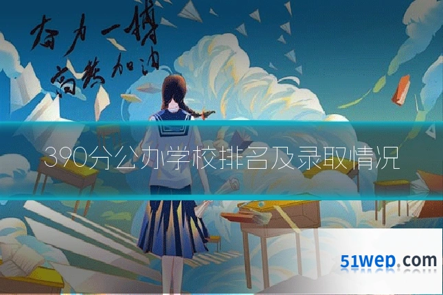 390分公办学校排名及录取情况