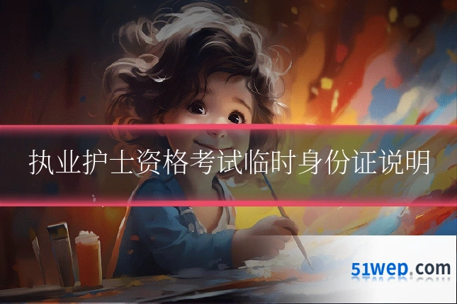 执业护士资格考试临时身份证说明